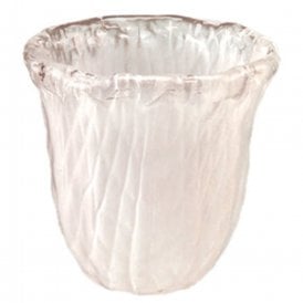 BAMBOO small white frosted glass shade