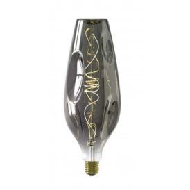BARCELONA large decorative LED filament bulb - titanium glass