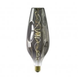 BARCELONA large decorative LED filament bulb - titanium glass
