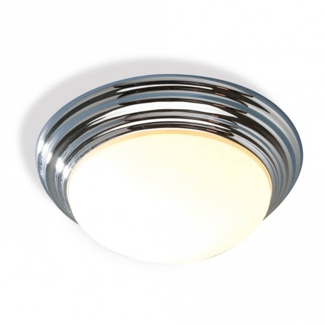 BARCLAY IP44 chrome bathroom ceiling light