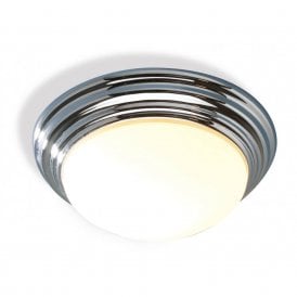 BARCLAY IP44 chrome bathroom ceiling light