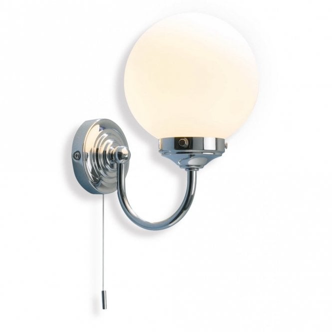 BARCLAY traditional chrome bathroom wall light
