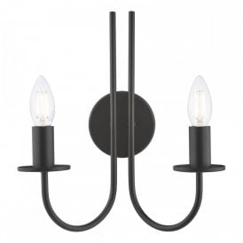 black double wall light