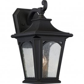 BEDFORD traditional black outdoor wall lantern for extreme weather conditions - medium