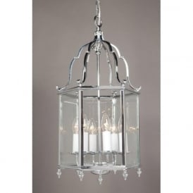 BELGRAVIA traditional chrome hall lantern, large