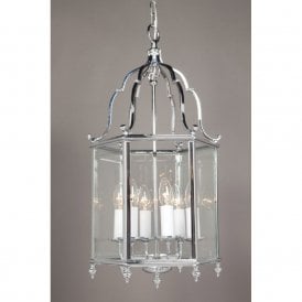 BELGRAVIA traditional chrome hall lantern, large