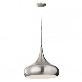 BESO retro style brushed steel ceiling pendant light - large