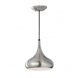 BESO retro style brushed steel ceiling pendant light - medium