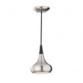 BESO retro style brushed steel ceiling pendant light - small
