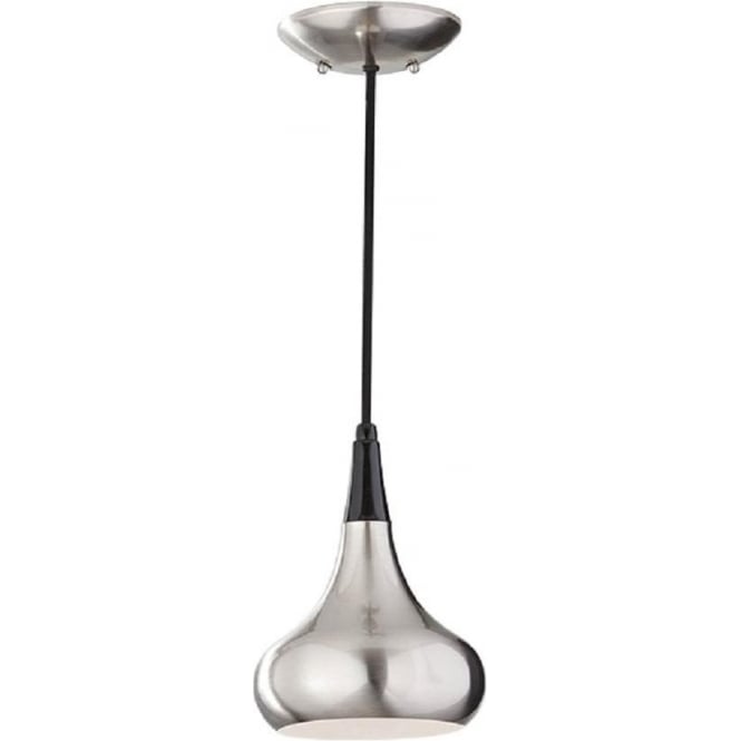 BESO retro style brushed steel ceiling pendant light - small