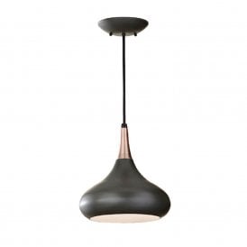 BESO retro style dark bronze ceiling pendant light - medium
