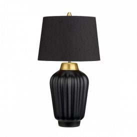BEXLEY 1 Light Table Lamp | Black & Brushed Brass