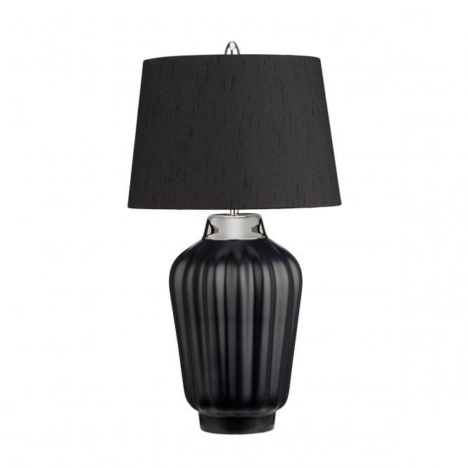 BEXLEY 1 Light Table Lamp - Black & Polished Nickel