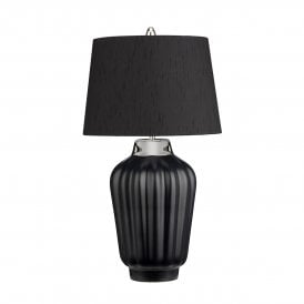 Bexley Black table lamp with shade