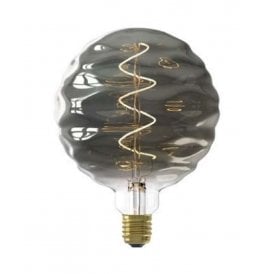 BILBAO extra large decorative LED filament light bulb - titanium glass