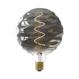 BILBAO extra large decorative LED filament light bulb - titanium glass