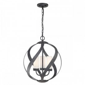 BLACKSMITH Bold Ironwork Outdoor Chandelier