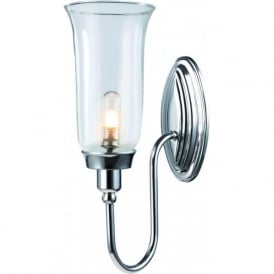 BLAKE traditional chrome bathroom wall light