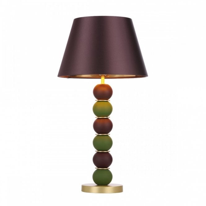 BOBBLE Table Lamp in Juniper Green/Aubergine Base Only