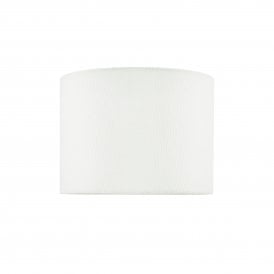white 30cm cotton drum light shade 