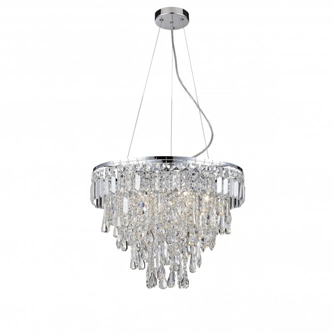 BRESNA luxury bathroom chandelier lavishly dressed with crystal