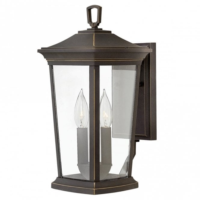 BROMLEY traditional bronze garden wall light - medium