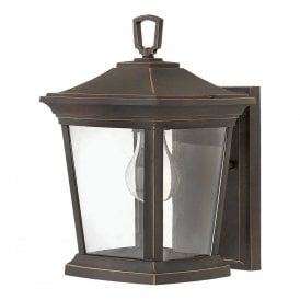 BROMLEY traditional bronze garden wall light - small