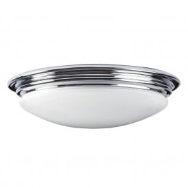 BROMPTON LED flush mounted bathroom ceiling light, IP44