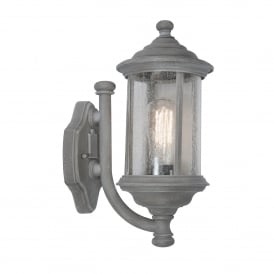 BROMPTON traditional outdoor wall light in old iron finish