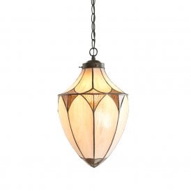 BROOKLYN Art Deco style Tiffany lantern - medium