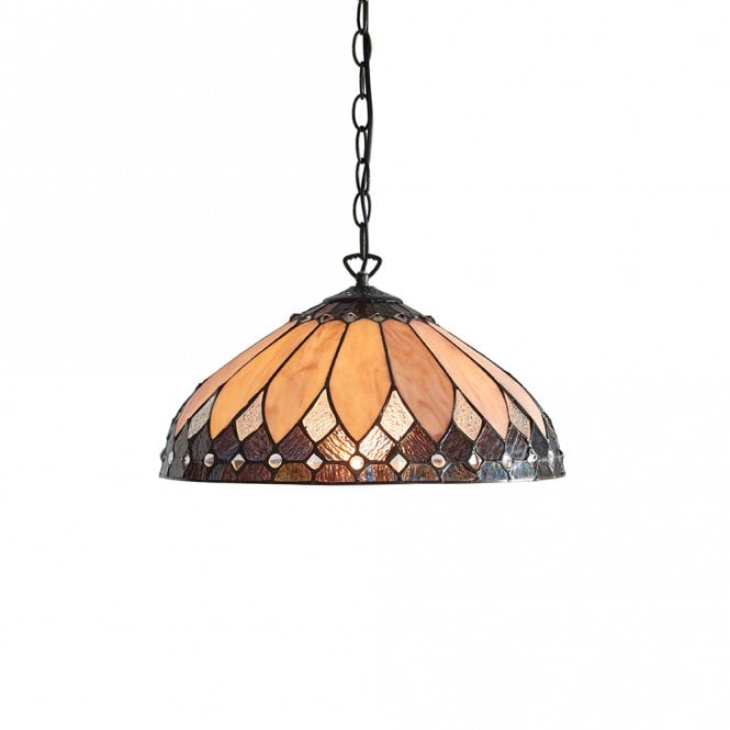 BROOKLYN Tiffany Art Deco ceiling pendant - mediuim