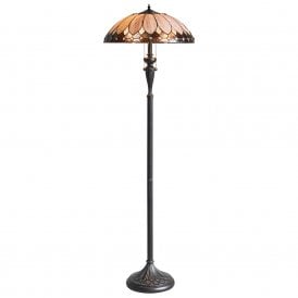 BROOKLYN Tiffany Art Deco standard floor lamp