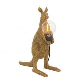 BRUCE Vintage Gold Kangaroo Table Lamp