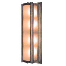 BULKHEAD Large Bathroom Light Antique Brass