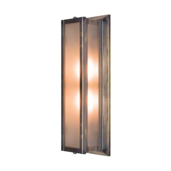 BULKHEAD Medium Bathroom Light Antique Brass