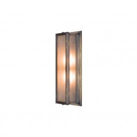 BULKHEAD Medium Bathroom Light Antique Brass