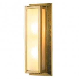 BULKHEAD Medium Bathroom Light Polished Brass