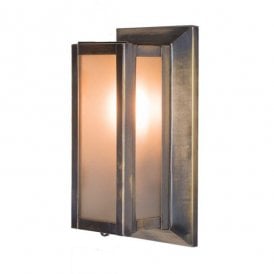 BULKHEAD Small Bathroom Light Antique Brass