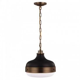 CADENCE two tone black bronze ceiling pendant light, industrial style