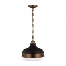 CADENCE two tone black bronze ceiling pendant light, industrial style