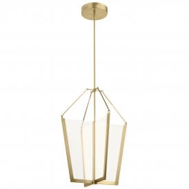 champagne gold hallway lantern LED