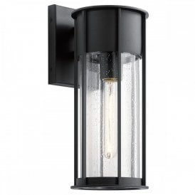 black outdoor wall lantern