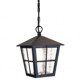 CANTERBURY traditional black porch hanging lantern