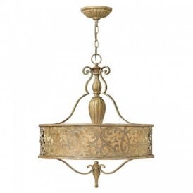 CARABEL decorative champagne gold hanging ceiling light