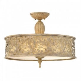 CARABEL decorative Edwardian semi-fllush ceiling light- large