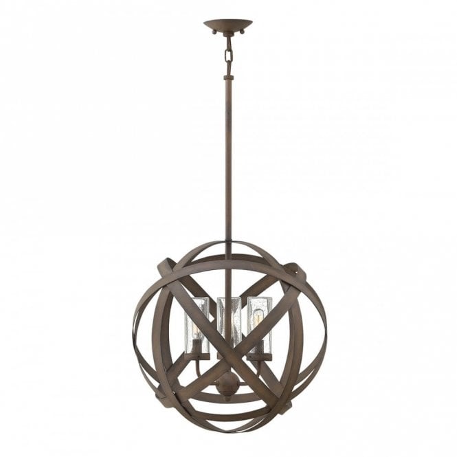 CARSON open frame orb chandelier for indoor or outdoor use