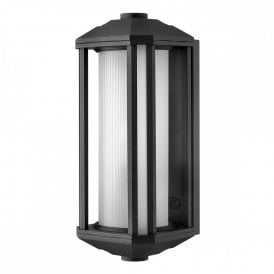 CASTELLE 1 Light Medium Outdoor Wall Lantern | Black