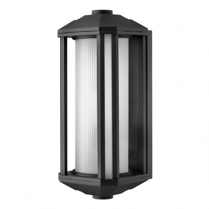 CASTELLE 1 Light Medium Wall Lantern - Black