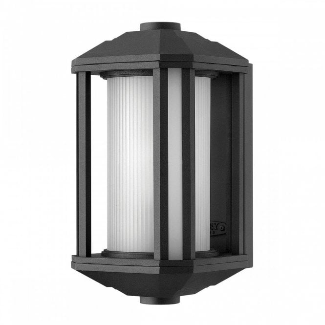 CASTELLE 1 Light Small Outdoor Wall Lantern | Black