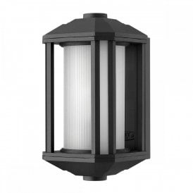 CASTELLE 1 Light Small Wall Lantern - Black